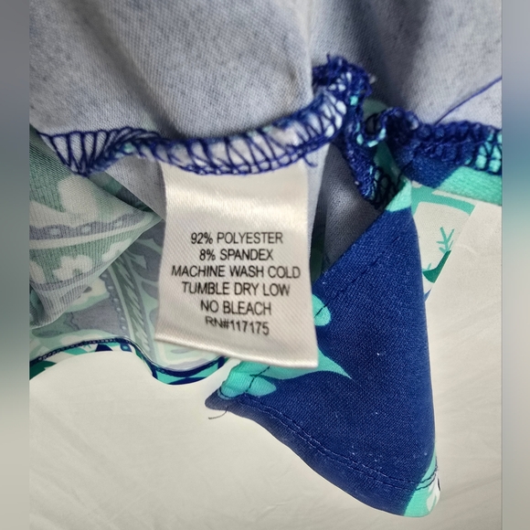 Maria Gabrielle Tropical Mature Vacation Sleeveless Tunic Top Women's sz 2X - Picture 6 of 6